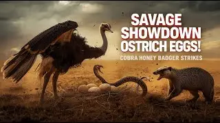 Savage Showdown for Ostrich Eggs: King Cobra vs Ostrich &ndash; The Honey Badger Strikes!