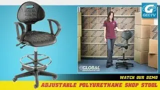 5-Way Adjustable Ergonomic Shop Stool