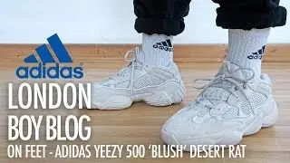 On Feet - Adidas YEEZY 500 'Blush' Desert Rat