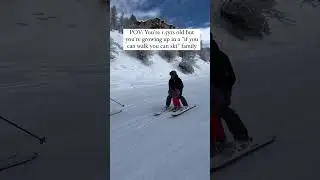 If you can walk you can ski! #skidad #skiing #skikid #ski #skilife