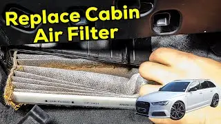 How to Replace Cabin Air Filter | Audi A6 C7 Avant 2010-2016