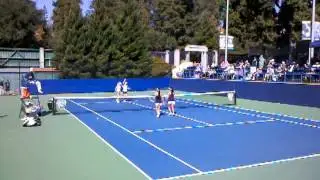Cal's Annie Goransson and Anett Schutting Match Point Against Pepperdine