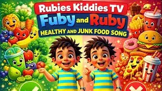 Fuby & Ruby&rsquo;s Healthy Food Song 🍎 | Say No to Junk Food! | Fun Kids Music | Rubies Kiddies TV