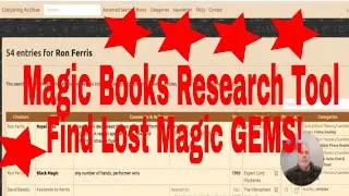 Magic Books Research Tool