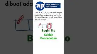 Kaidah pencacahan (perkalian) matematika #shorts #kaidahpencacahan