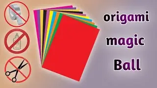 origami mini magic ball | origame | fidget origami paper | origami easy but cool.