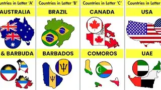 Which Countries Are the Smallest & Largest by Each Letter? 🌍📏