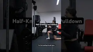 Half-kneeling lat pulldown #backday #latpulldowns #exercisetips #exercisedemo #shorts