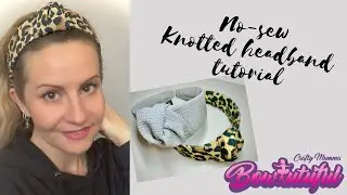 No-sew knotted Alice band tutorial. How to make hair bows. DIY hair bows tutorial  🎀 la&ccedil;os de fita: