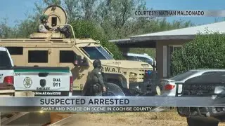 Law enforcement presence in Cochise County neighborhood ends with one suspect in custody