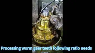 Process Worm Gear Teeth of Gearbox