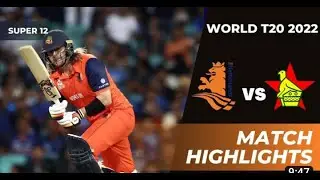 Zimbabwe Vs Netherlands Full Highlights | ICC T20 World Cup 2022 | Zim Vs Ned