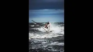 Fishing ships in storm water 