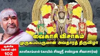 Vaikasi Visagam | முருகப்பெருமானை வைகாசி விசாகத்தில் எப்படி வழிபட வேண்டும்? | சண்முக சிவாசார்யர்