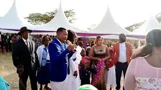 ☺️ Justus Myello introducing his wife during his album launch