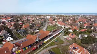 Die bunte #Inselbahn von #Langeoog 2021 - Germany by drone | theTechtwo