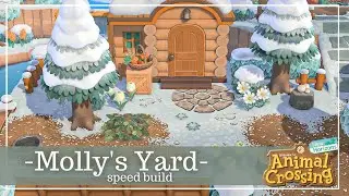 Molly's House Speed Build! | Cosy Winter Forest Design Ideas | Animal Crossing New Horizons
