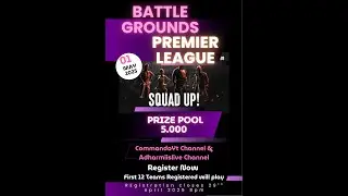 BATTLEGROUND PREMIER LEAGUE ~ DAY 1 Exclusive on  CommandoYt  channel #bgmi #bgmilive #livegaming