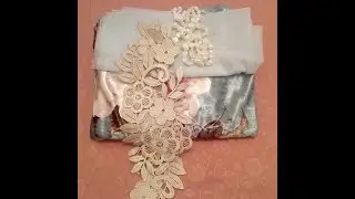 #خياطة قندورة قطيفة بالورود #للمناسبات و الاعراس