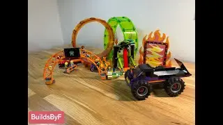 LEGO City 60339 Double Loop Stunt Arena - Relaxing Speed Build (No Talking, Only Music)