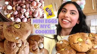Bake With Me - MINI EGGS NYC COOKIES | Lucky
