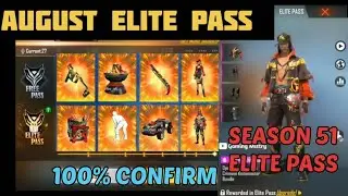 AUGUST ELITE PASS FULL REVIEW | 28 MAY NEW EVENT|SUBSCRIBE FOR GET MORE INTERESTING LEAKS| FREE FIRE