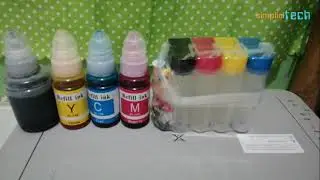 DIY Installation of Continuous Ink Supply System #CISS on Canon PIXMA G2400 Printer.