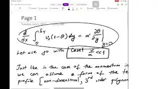 Lecture 13.1. Boundary layer theory continued