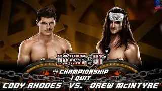 Cody Rhodes vs Drew McIntyre &ndash; &ldquo;I Quit&rdquo; Match for the WWE Championship | RAW