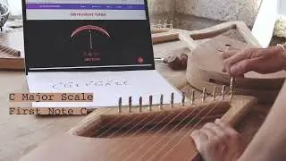 HOW TO TUNE A LYRE OR HARP. C MAJOR SCALE.