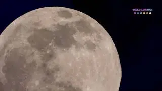 Nature and Art - Video footage of the first full moon of 2020