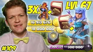 MORE AND MORE GOLD! + Queen lvl 67, BOOK of EVERYTHING + RUNE and MORE! Clash of Clans #109 - [4K]
