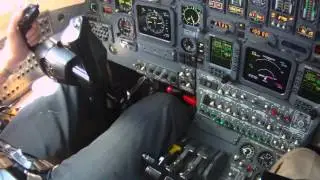 Landing at Jackson Hole Citation VII