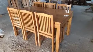 cara membuat Kursi makan minimalis,mewah elegan (part 2) #woodworking #jati #kursi #diy