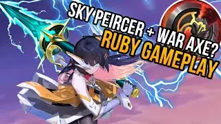 SKY PIERCER + WAR AXE | TEST BUILD COMBINATION IN RANKED GAME | RUBY GAMEPLAY 2024 | ikanji | MLBB