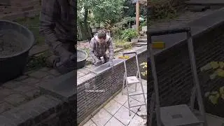 Mauerabdeckplatten kleben