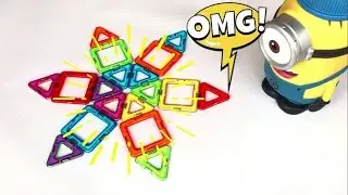 Learn Colors With Blocks Toys For Kids Ball Car Rocket ⚽️🚀🎡 Aprende los colores juguete magnetico