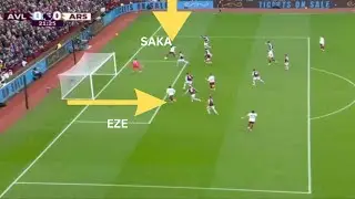 VAR Disallowed Eze Goal vs Aston Villa vs Arsenal For Saka Being Offside #avlars #eze #arsenal #saka