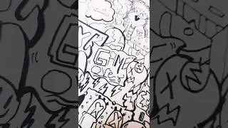 This took me 69 hours to ink | 😈😡😤 500 doodles #gawxart #anix