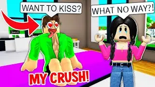 i let my crush sleep over in ROBLOX BROOKHAVEN RP!