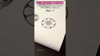 Mandala Center Pattern Series | Part 7 #mandalapatterns #mandala