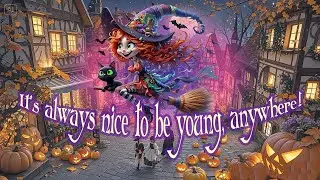 An old witch dreams, dances, and transforms into a young witch on Halloween #witches #halloweenmusic