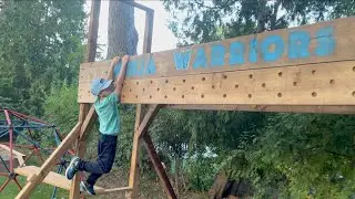 Floating Ninja Warrior Backyard Build DIY