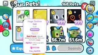 I got a huge shiny techno cat