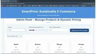 🌿 SmartPrice | Sustainable E-Commerce with Dynamic Pricing(Walmart (Sparkathon 2025)