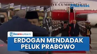 Detik-detik Erdogan Mendadak Peluk Prabowo Subianto saat Diantar Pulang di Halim Perdanakusuma