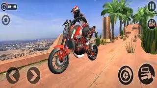 Reckless Red Motorbike Stunt - Android Gameplay