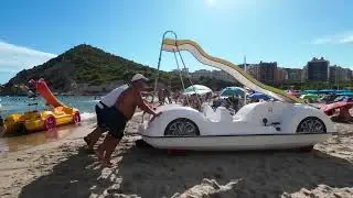Badalona Beach Walk in 4K &ndash; Stunning Spanish Paradise Just Outside Barcelona 🌴🌊
