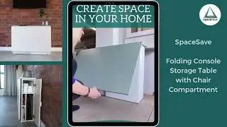SpaceSave Folding Console Storage Table