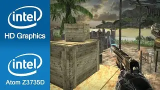 Crysis Gameplay Intel Atom Z3735D + Intel HD Graphics (Windows 10 Tablet)
